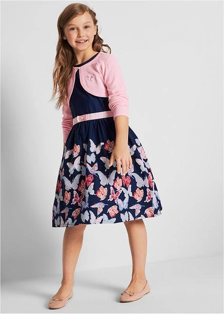 Boléro Fille En Maille Avec Applications Papillon 6 Boléro Fille En Maille Avec Applications Papillon - Afbeelding 4