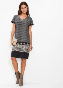 Robe En Jersey à Imprimé, Manches Courtes -Venus Mode Winkel 19359030 EYs6K4ly