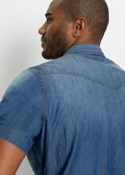 Chemise Manches Courtes En Jean, Slim Fit -Venus Mode Winkel 19362067 OwRx2twV