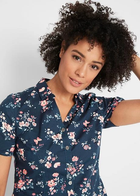 Chemisier Imprimé, Manches Courtes 8 Chemisier Imprimé, Manches Courtes - Afbeelding 6