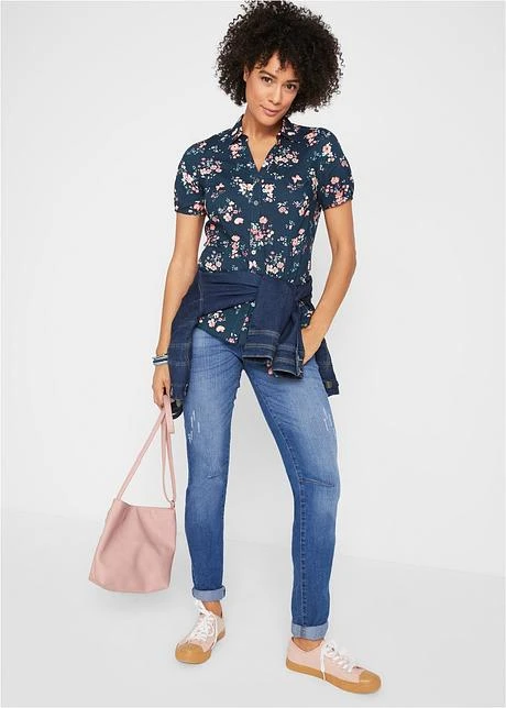 Chemisier Imprimé, Manches Courtes 6 Chemisier Imprimé, Manches Courtes - Afbeelding 4