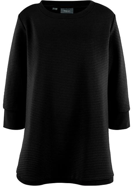 Sweat-shirt Long Structuré Forme Trapèze, Manches 3/4 3 Sweat-shirt Long Structuré Forme Trapèze, Manches 3/4