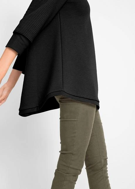 Sweat-shirt Long Structuré Forme Trapèze, Manches 3/4 8 Sweat-shirt Long Structuré Forme Trapèze, Manches 3/4 - Afbeelding 6