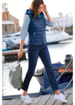 Veste Matelassée Sans Manches Avec Capuche -Venus Mode Winkel 19372113 H7JgJPKL