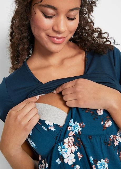 Robe De Grossesse/d'allaitement, à Fleurs 7 Robe De Grossesse/d'allaitement, à Fleurs - Afbeelding 5