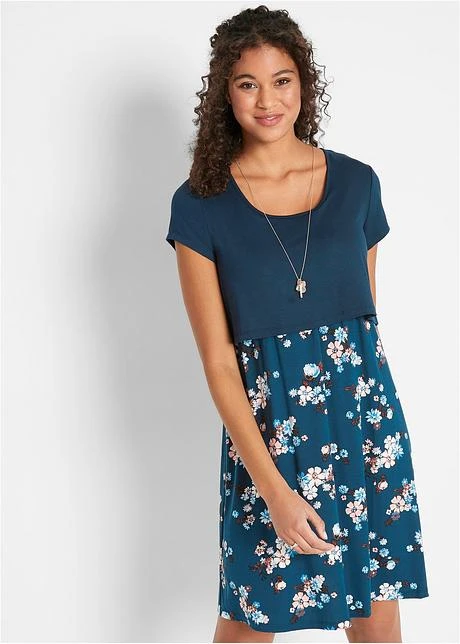 Robe De Grossesse/d'allaitement, à Fleurs 4 Robe De Grossesse/d'allaitement, à Fleurs - Afbeelding 2