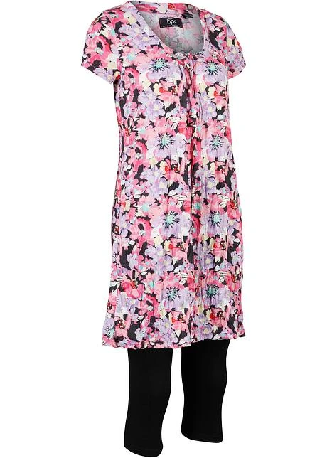 Tunique Longue Effet Froissé Et Legging 3/4 10 Tunique Longue Effet Froissé Et Legging 3/4 - Afbeelding 8