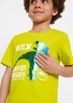 T-shirt Garçon à Paillettes Réversibles + Bermuda (Ens. 2 Pces.) -Venus Mode Winkel 20056292 RzVljSLm