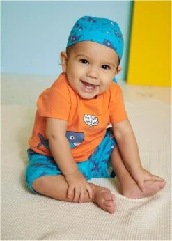 T-shirt, Bermuda, Bandana Pour Bébé (Ens. 3 Pces.) Coton -Venus Mode Winkel 20060216 TUDqXDeq