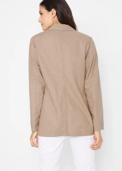 Blazer Long En Lin Majoritaire, Loose Fit -Venus Mode Winkel 20060972 zYZxz1iw