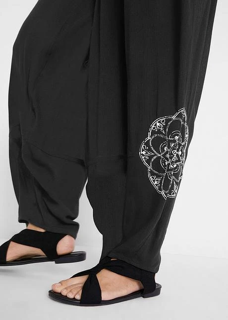 Pantalon Extra Large à Imprimé Latéral Avec Taille Confortable 8 Pantalon Extra Large à Imprimé Latéral Avec Taille Confortable - Afbeelding 6