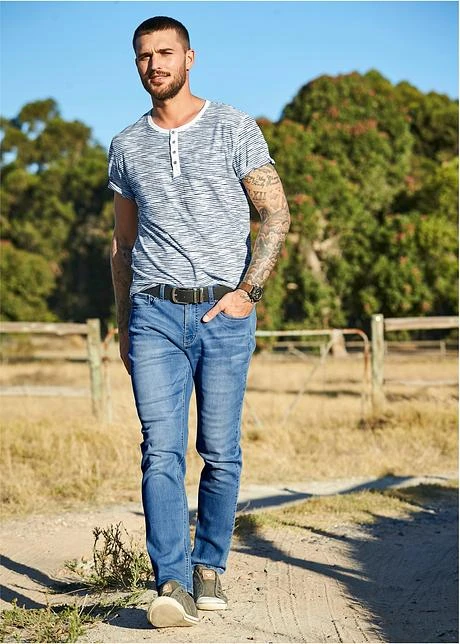 T-shirt à Col Henley, Manches Courtes 9 T-shirt à Col Henley, Manches Courtes - Afbeelding 7