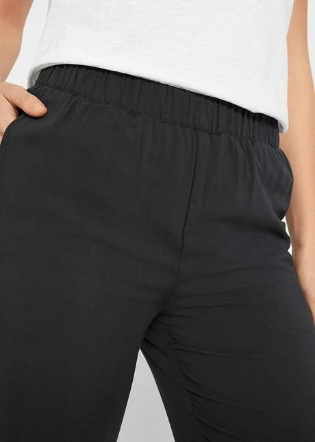 Pantalon à Enfiler Avec Tour De Taille élastique Et Jambes Larges En Viscose 7 Pantalon à Enfiler Avec Tour De Taille élastique Et Jambes Larges En Viscose - Afbeelding 5