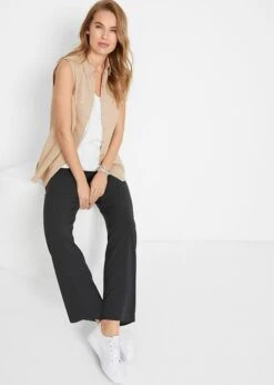 Pantalon à Enfiler Avec Tour De Taille élastique Et Jambes Larges En Viscose 11 Pantalon à Enfiler Avec Tour De Taille élastique Et Jambes Larges En Viscose -Venus Mode Winkel 20063117 juklOj3U