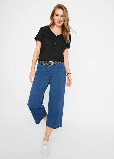 Blouse En Viscose à Manches Courtes 6 Blouse En Viscose à Manches Courtes - Afbeelding 4