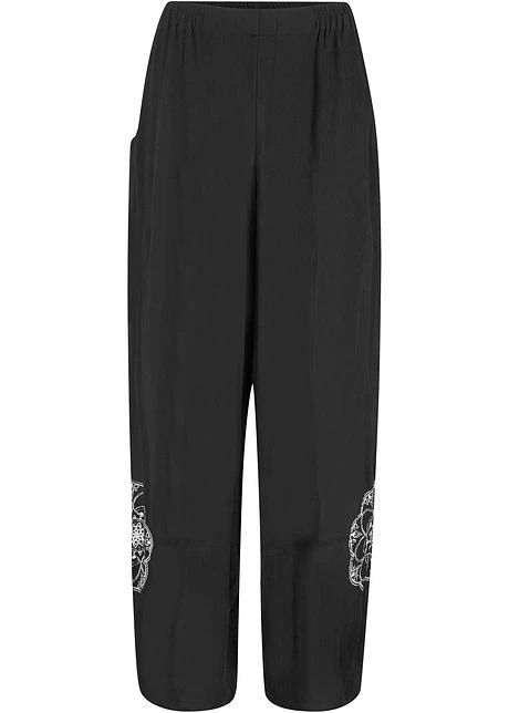 Pantalon Extra Large à Imprimé Latéral Avec Taille Confortable 3 Pantalon Extra Large à Imprimé Latéral Avec Taille Confortable