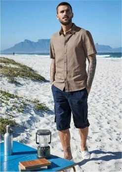 Chemise Manches Courtes Avec Lin -Venus Mode Winkel 20074292 3XLyBLsC