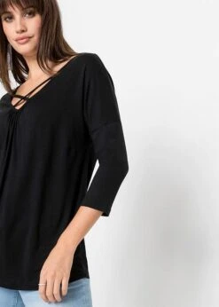 T-shirt Avec Détail En Viscose -Venus Mode Winkel 20076705 lD4fkIej