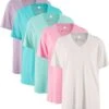 Lot De 5 T-shirts Longs Amples Col En V, Manches Courtes -Venus Mode Winkel 20093091 EkfpJ5V5