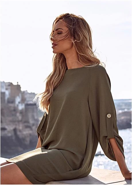 Robe Oversize Avec Poches 6 Robe Oversize Avec Poches - Afbeelding 4