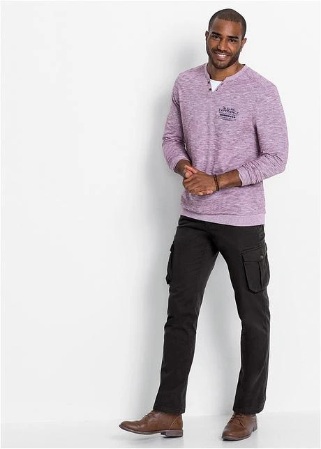 Pantalon Cargo Coupe Confort, Regular Fit Straight 6 Pantalon Cargo Coupe Confort, Regular Fit Straight - Afbeelding 4