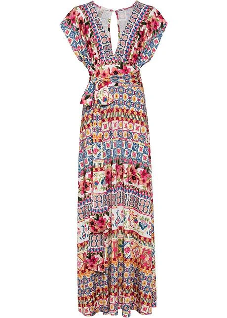 Robe Longue Avec Lien à Nouer En Taille Courte 3 Robe Longue Avec Lien à Nouer En Taille Courte