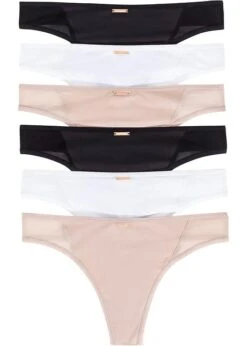 Lot De 6 Strings En Microfibre Feel Comfort