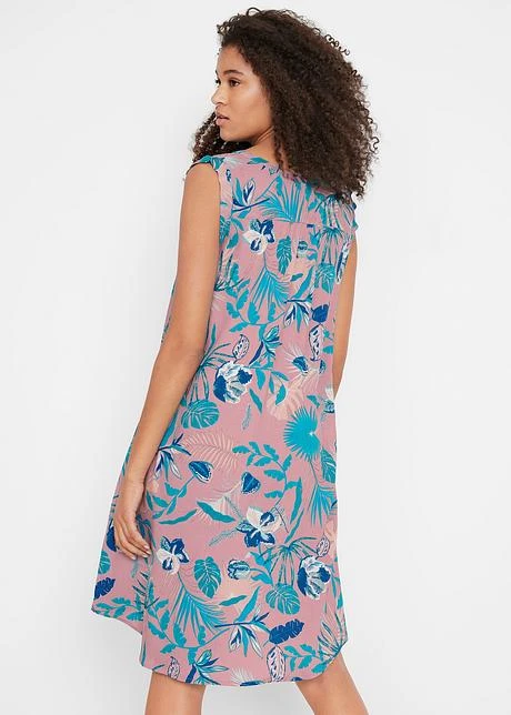 Robe Blouse Froissée Avec Patte De Boutonnage, Longueur Genou 5 Robe Blouse Froissée Avec Patte De Boutonnage, Longueur Genou - Afbeelding 3