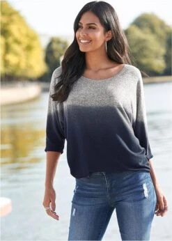 T-shirt Oversize à Dégradé De Couleur -Venus Mode Winkel 20138755 h7Wti8Ko