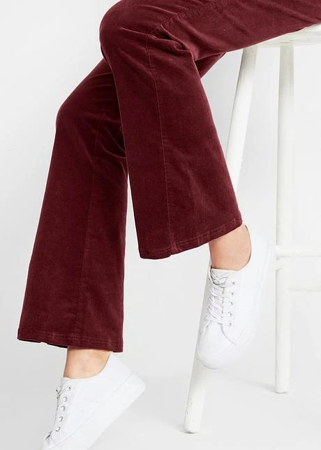 Pantalon Flare En Velours Côtelé Extensible Avec Taille Haute Confortable 8 Pantalon Flare En Velours Côtelé Extensible Avec Taille Haute Confortable - Afbeelding 6