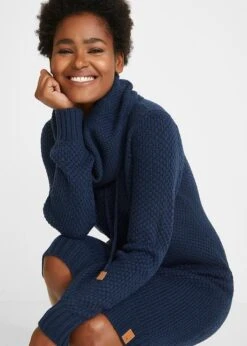 Robe En Maille à Col Châle -Venus Mode Winkel 20152755 5mRQDG9M