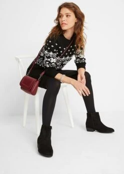 Robe En Maille évasée à Motif Norvégien 12 Robe En Maille évasée à Motif Norvégien -Venus Mode Winkel 20173202 2jS3ZaQC