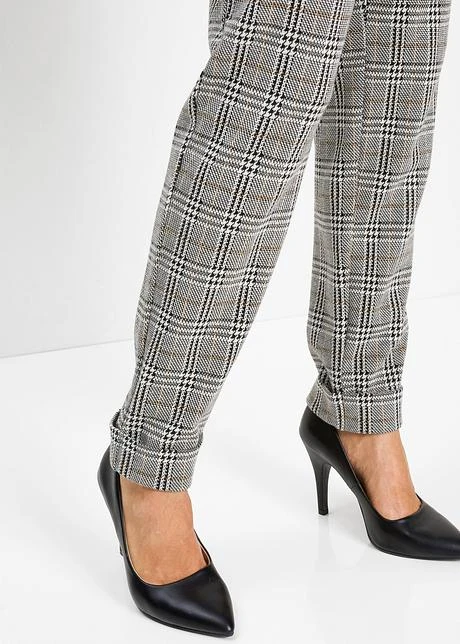 Pantalon Taille Extensible à Carreaux Prince De Galles 8 Pantalon Taille Extensible à Carreaux Prince De Galles - Afbeelding 6