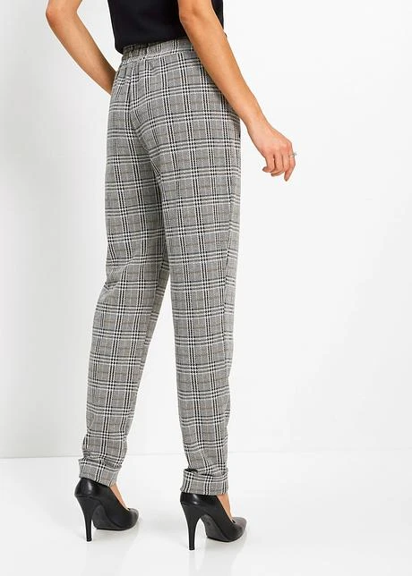 Pantalon Taille Extensible à Carreaux Prince De Galles 5 Pantalon Taille Extensible à Carreaux Prince De Galles - Afbeelding 3