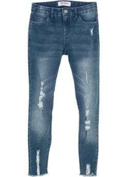 Jean Skinny Fille Avec Effet Usé