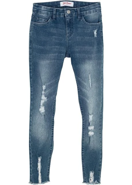 Jean Skinny Fille Avec Effet Usé 3 Jean Skinny Fille Avec Effet Usé