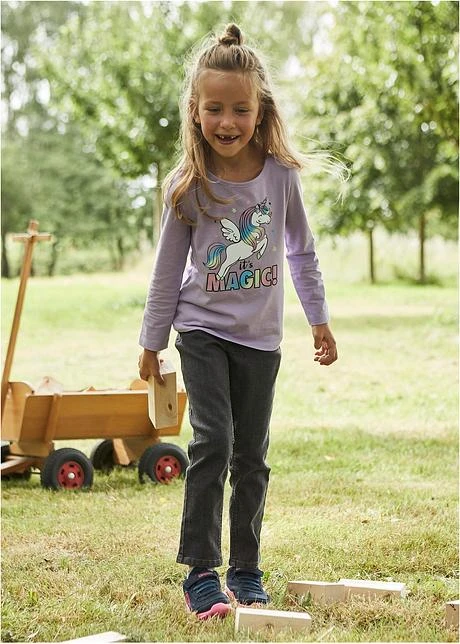 Lot De 2 T-shirts Manches Longues Fille En Coton 9 Lot De 2 T-shirts Manches Longues Fille En Coton - Afbeelding 7