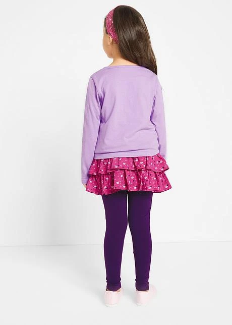 T-shirt, Jupe, Legging, Bandeau De Cheveux (Ens. 4 Pces.) Fille 5 T-shirt, Jupe, Legging, Bandeau De Cheveux (Ens. 4 Pces.) Fille - Afbeelding 3