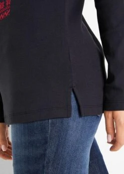 T-shirt Manches Longues Coton à Motif De Noël -Venus Mode Winkel 20194917 Tr1C9gML