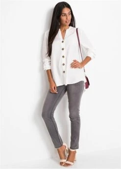 Chemisier Oversize Avec Boutons Décoratifs -Venus Mode Winkel 20197532 AXAYo5Xo