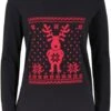 T-shirt Manches Longues Coton à Motif De Noël 1 T-shirt Manches Longues Coton à Motif De Noël -Venus Mode Winkel 20198315 PweC1AT3