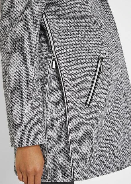 Manteau Court De Grossesse/de Portage En Imitation Laine 7 Manteau Court De Grossesse/de Portage En Imitation Laine - Afbeelding 5