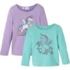 Lot De 2 T-shirts Manches Longues Fille En Coton 2 Lot De 2 T-shirts Manches Longues Fille En Coton -Venus Mode Winkel 20213979 1DE8MgGc