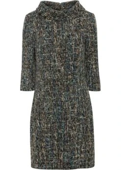 Robe Fourreau En Tweed
