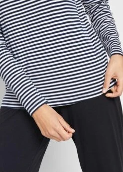 T-shirt Manches Longues à Encolure Ronde, Rayé -Venus Mode Winkel 20260153 yOOkhUya