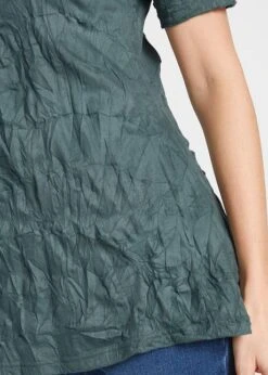 T-shirt Tunique Froissé Avec Manches Mi-longues -Venus Mode Winkel 20269584 GE21KhS9