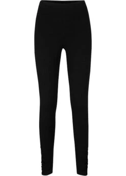 Legging Avec Large Empiècement Confortable à La Taille Et Détail Fronce