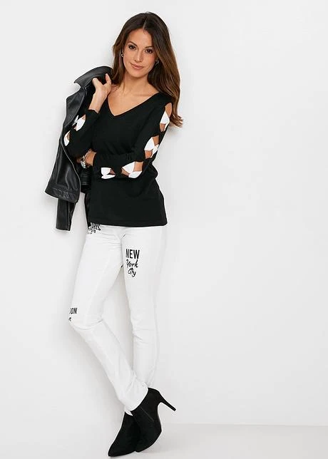 Pull Avec Détails Sur Les Manches 6 Pull Avec Détails Sur Les Manches - Afbeelding 4