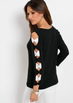 Pull Avec Détails Sur Les Manches 10 Pull Avec Détails Sur Les Manches -Venus Mode Winkel 20281284 9r55SMrJ