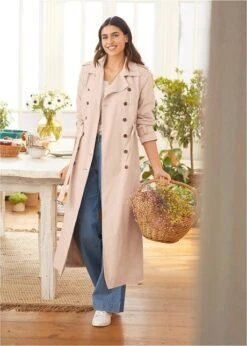 Trench-coat Long Ceinturé à La Taille -Venus Mode Winkel 20303466 YzcbcCxw